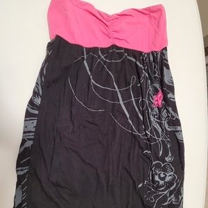 Pink and Black Dress
